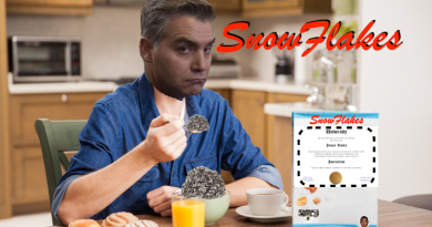 Amazing! News network launches “Snowflakes” breakfast cereal with journalism degree on the back