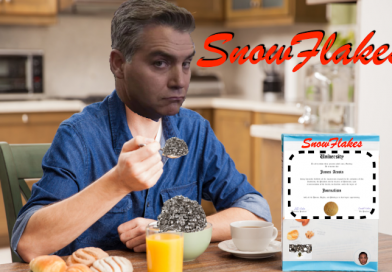 Amazing! News network launches “Snowflakes” breakfast cereal with journalism degree on the back